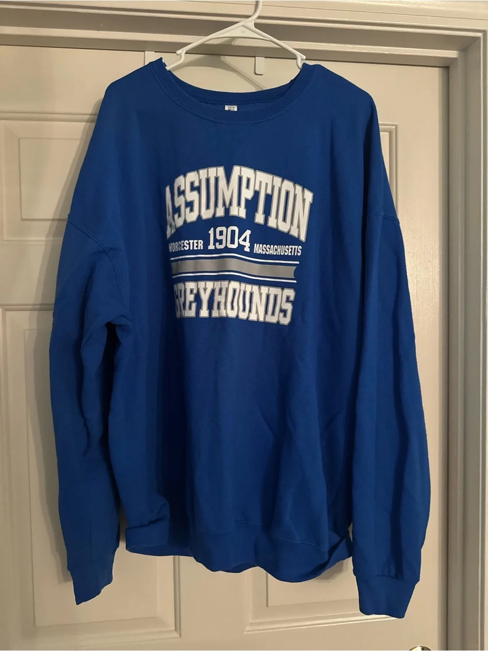 Jerzees Royal Blue Assumption Greyhounds Crewneck Sweatshirt